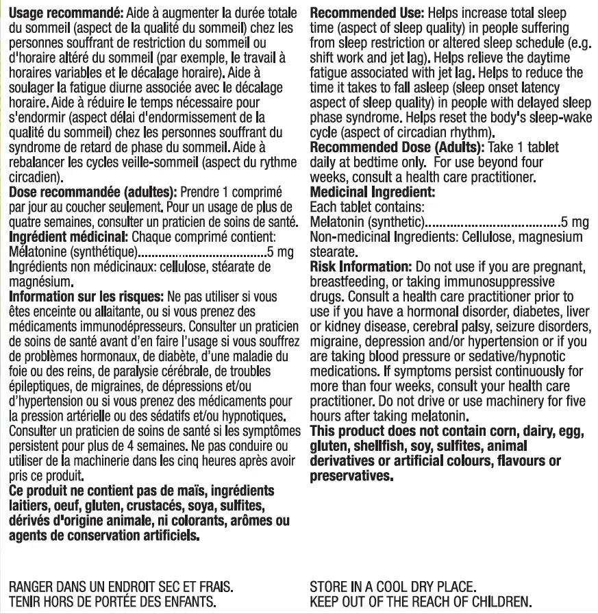 Melatonin Extra-Strength 5mg 105 Tablets -400105