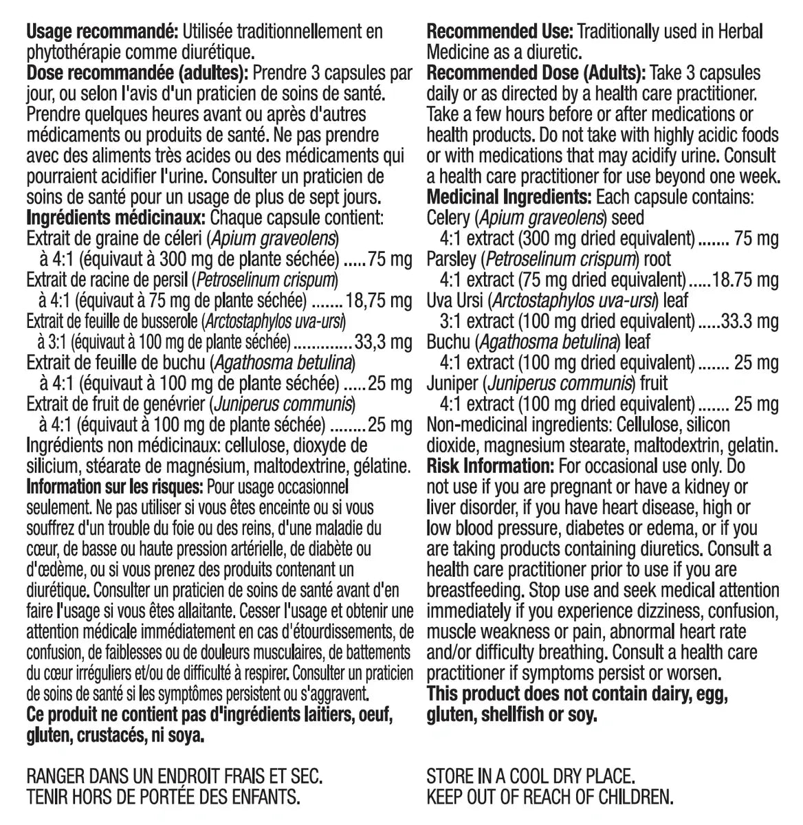 Herbal Diuretic 100 Capsules - 400340